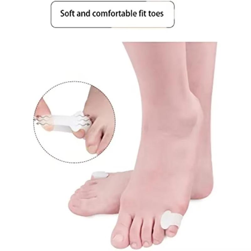 Yoga Toe Separator - 2 szt. Silikonowe separatory palców stóp,