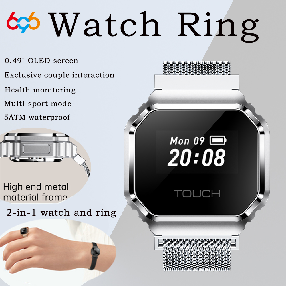 Gymnastics Rings - Inteligentny pierścień z ekranem OLED 0,49