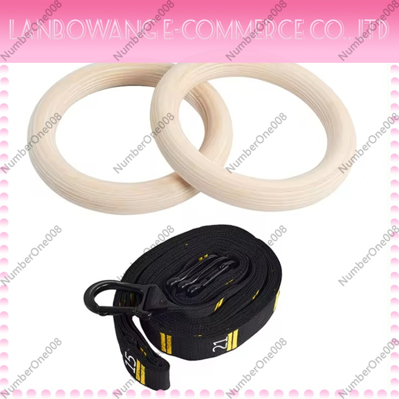 Gymnastics Rings - Obręcze gimnastyczne z litego drewna brzozowego,