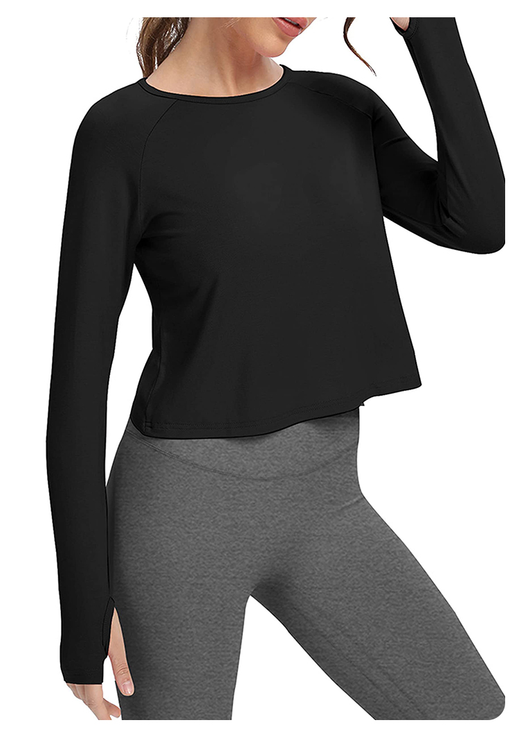 Damska koszulka sportowa z dłu – Yoga & Fitness Classes By Niharika Zirakpur Reviews recenzja i cena