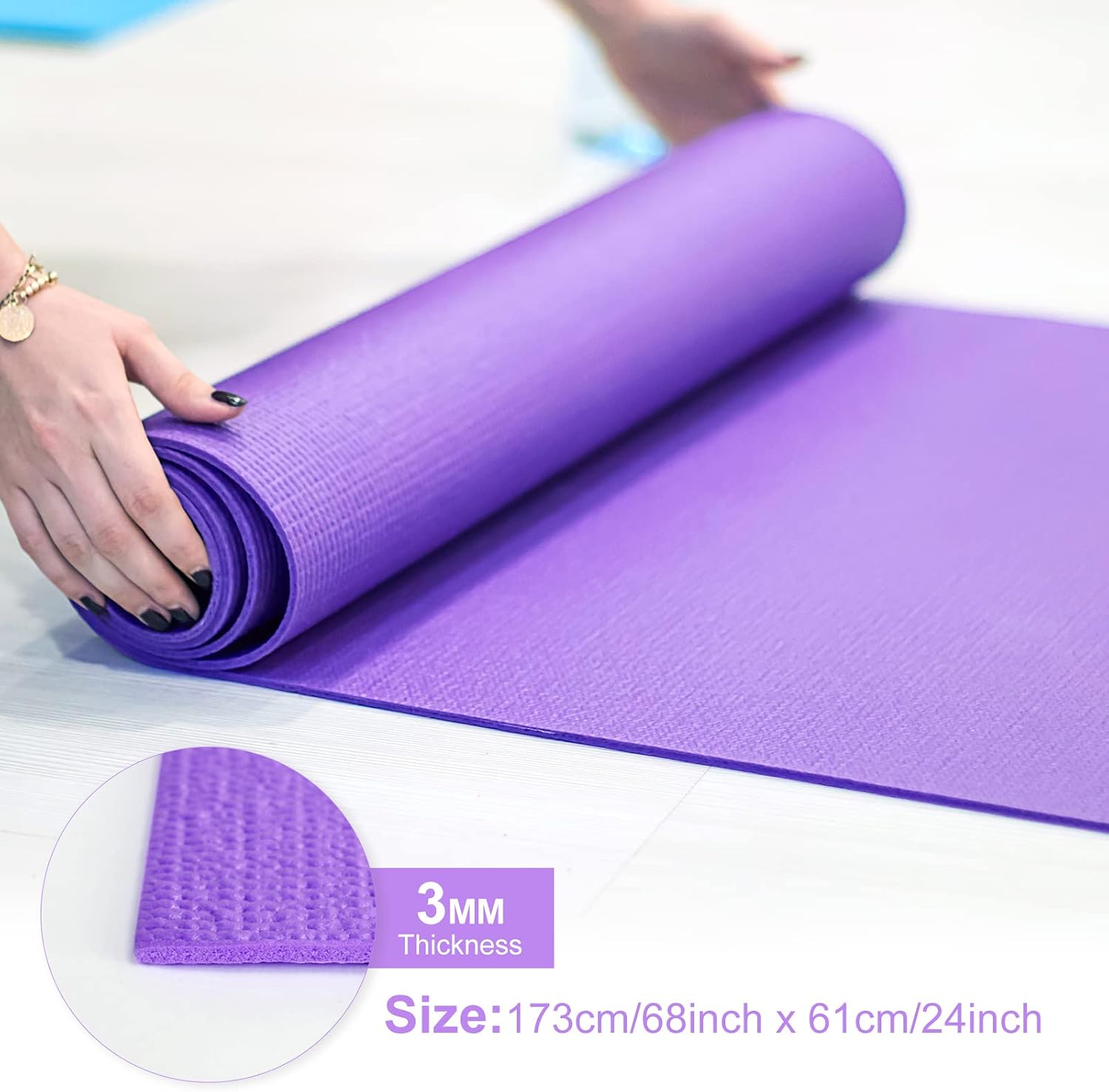 Cienkie maty do jogi 3 mm, lek – Yoga Fitness Class recenzja i cena